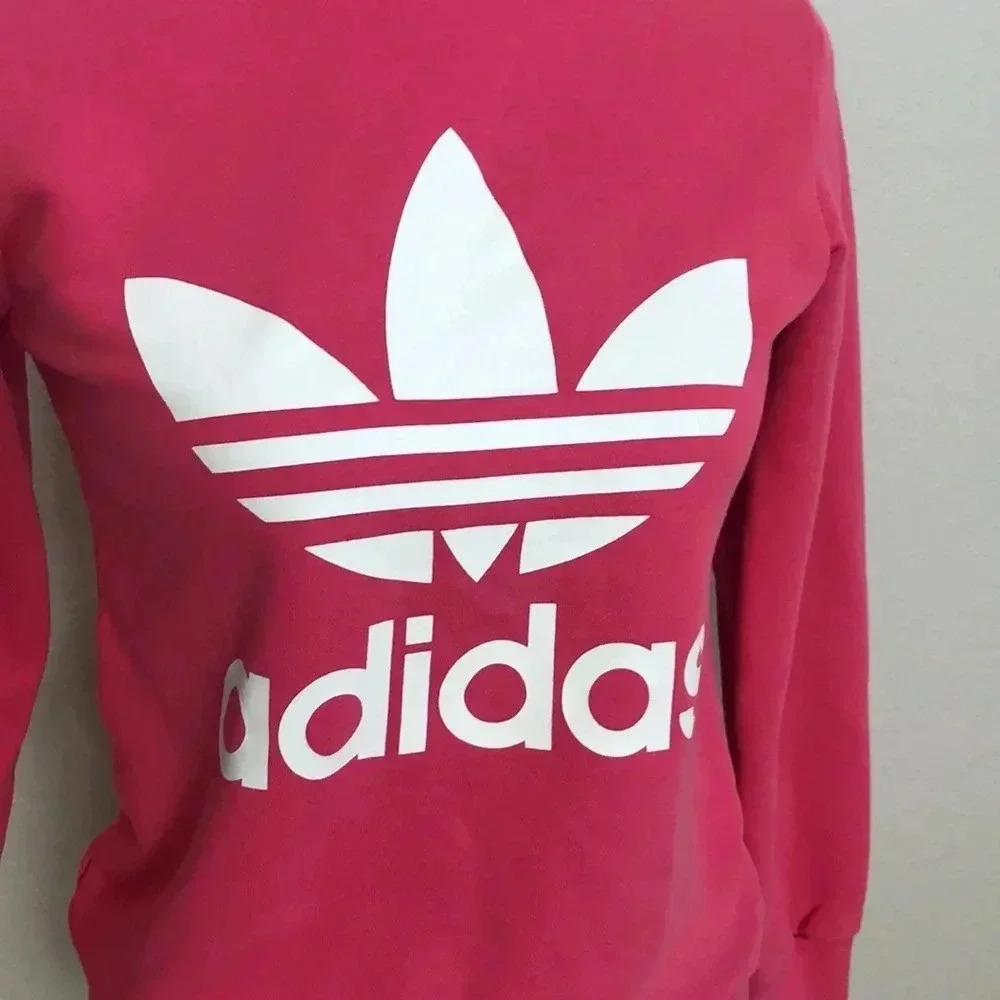 Adidas Trefoil Pink Sweatshirt - Picture 2 of 4